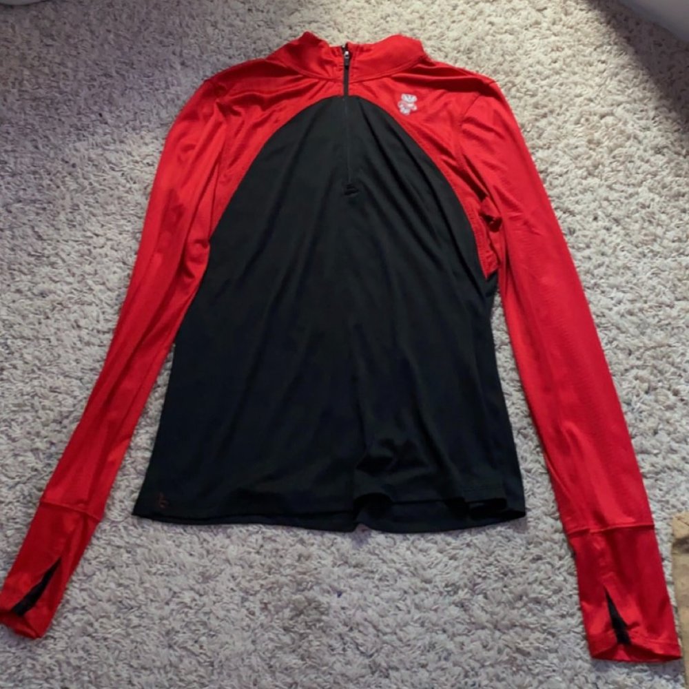 Womens Wisconsin Badgers Quarter Zip